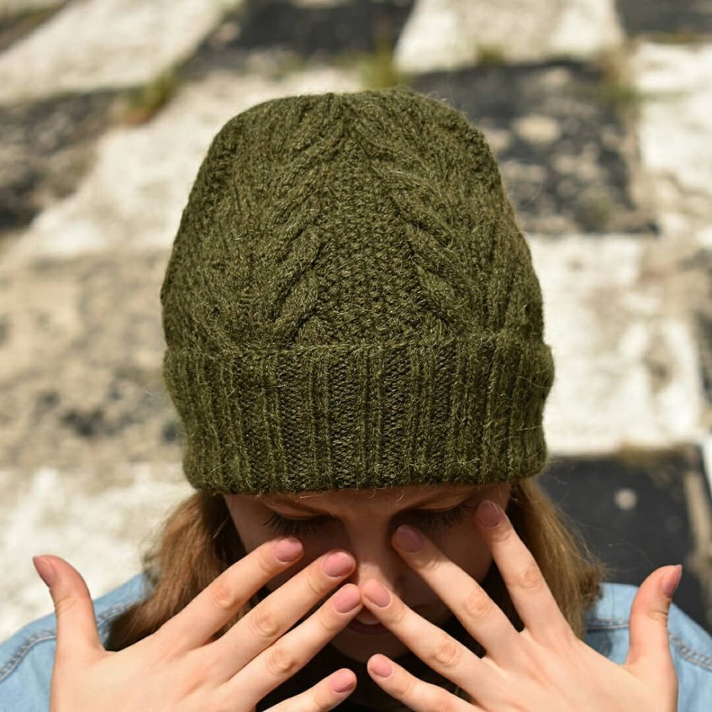 Шапка Луковка резинкой 2х2