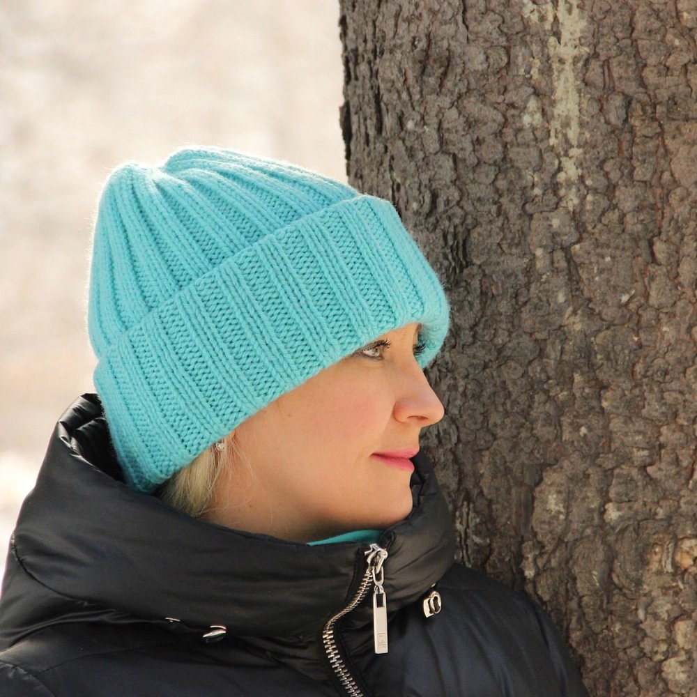 Шапка бини резинкой 1 на 1