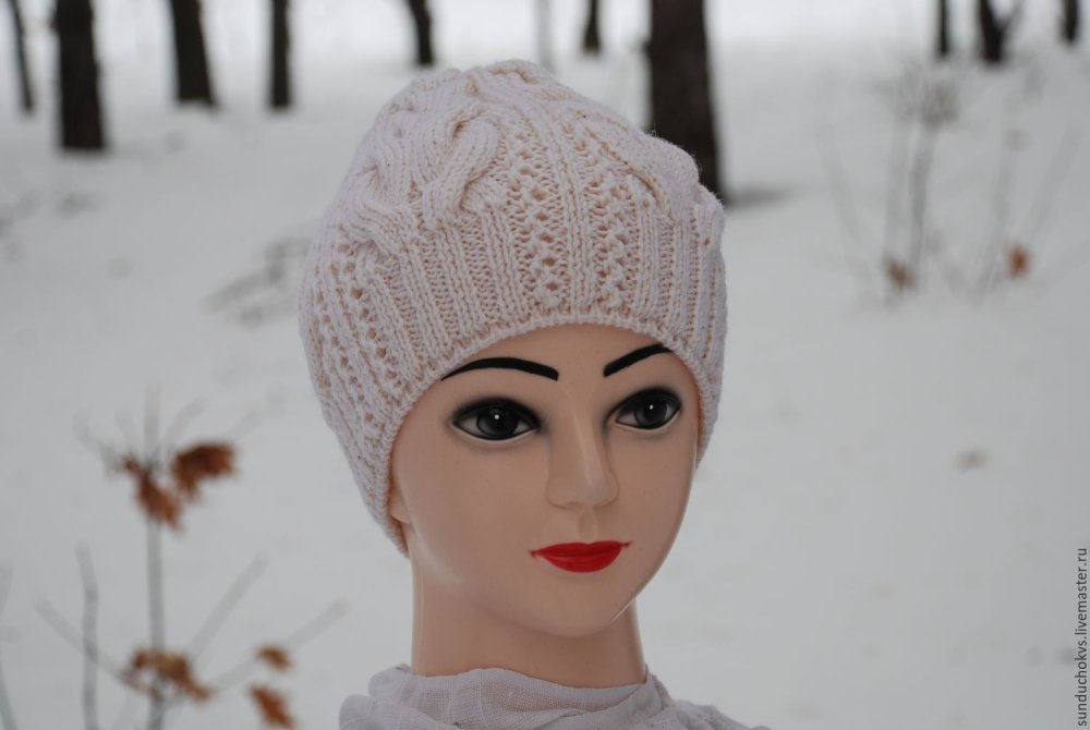 Ирина Снежная вязание шапки