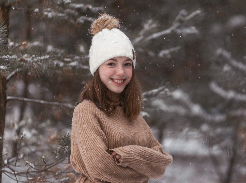 Девушка зима