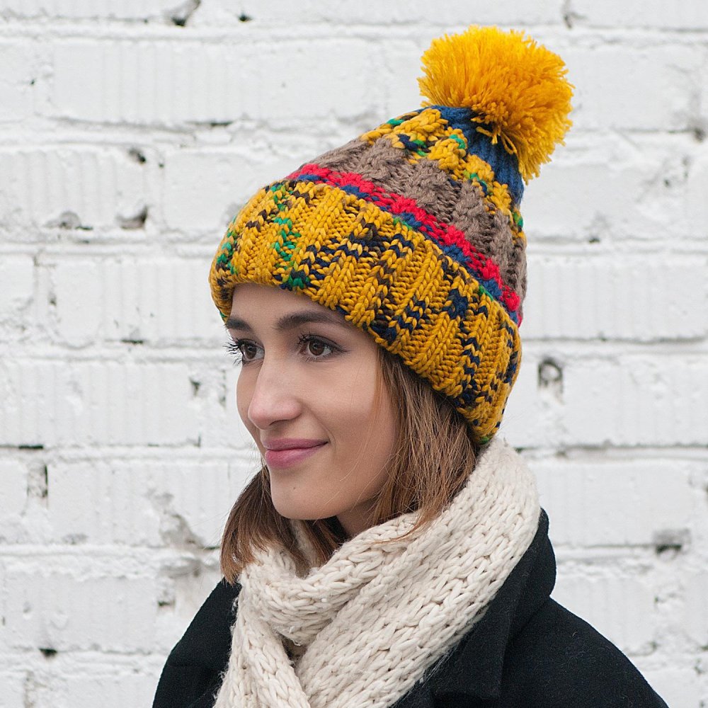 Исландская шерсть шапка мужская