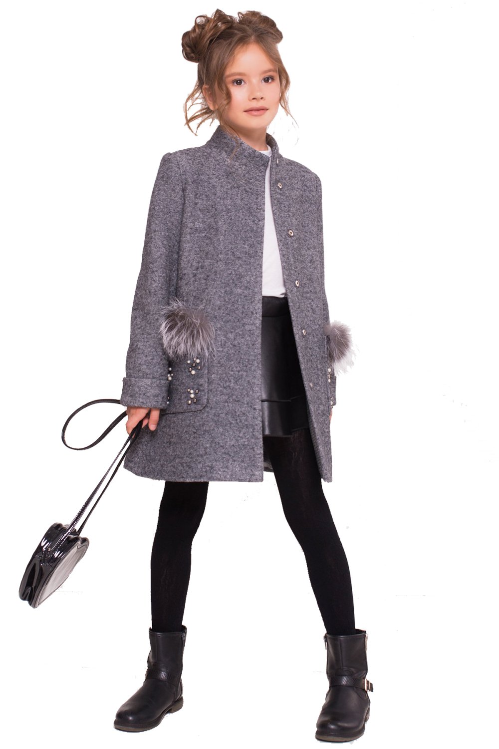 Шерстяное пальто для девочки