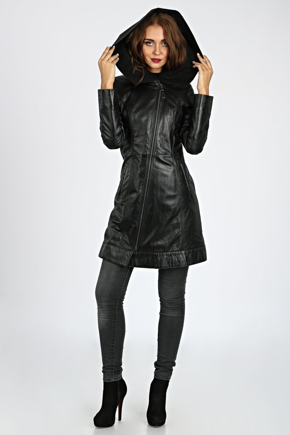 Куртки женские зимние кожаные на натуральном меху