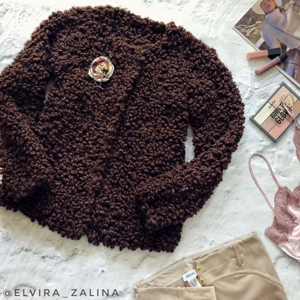 Кардиган из Ализе букле