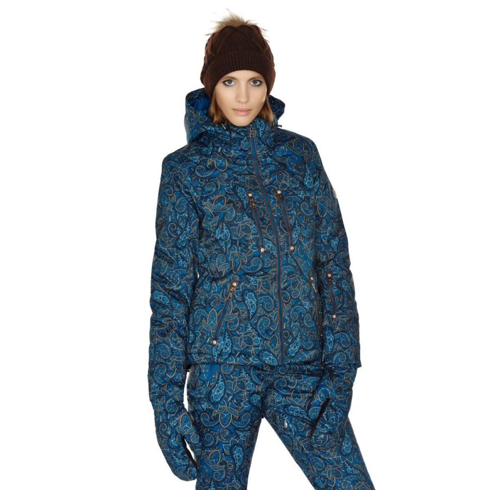 Куртка Baon женская синяя пейсли