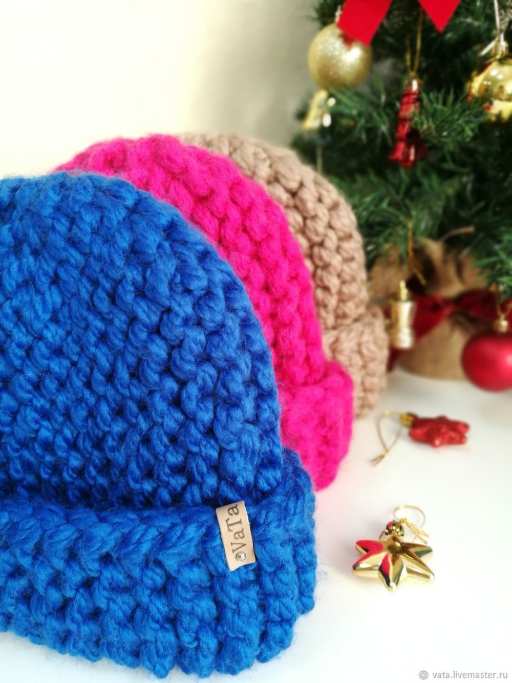 Толстая пряжа для шапки