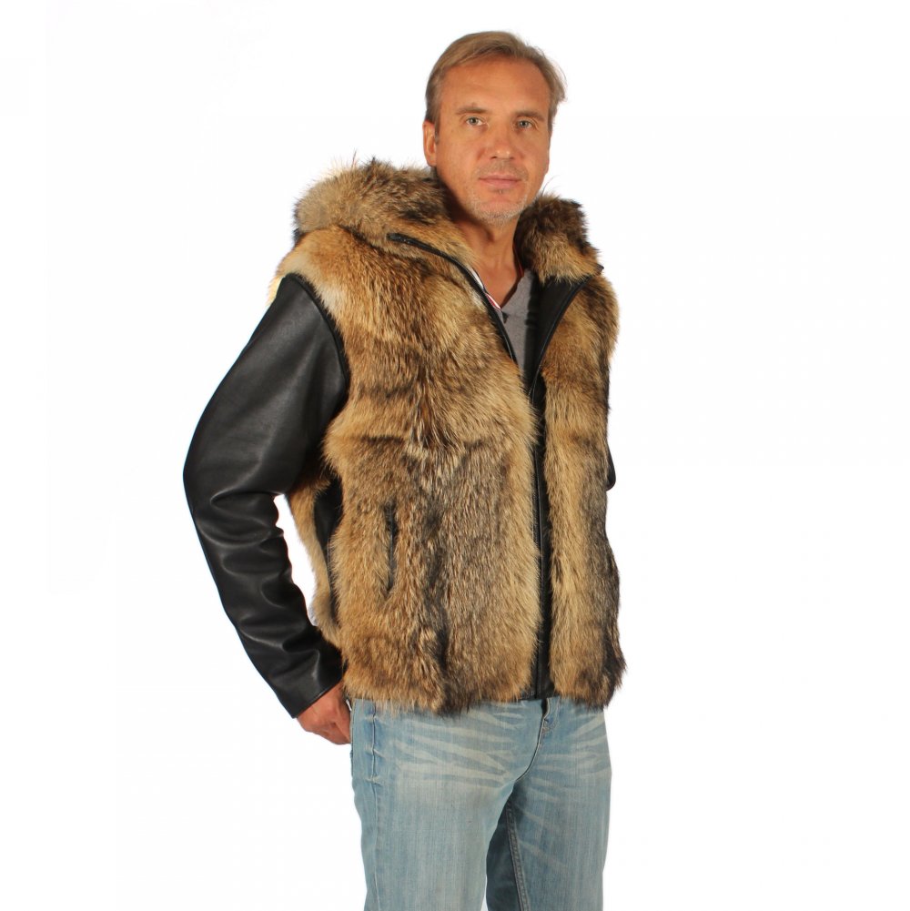 Куртка Gianni Lucero с волчьим мехом