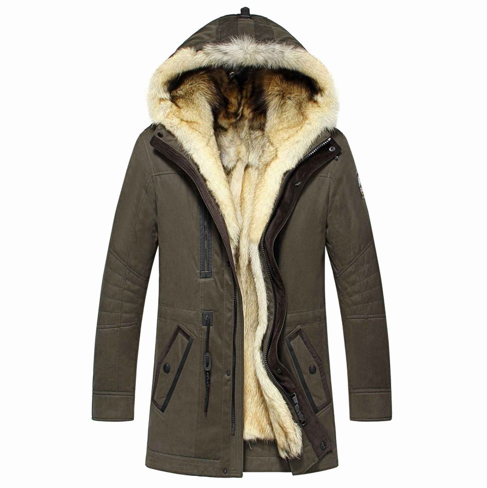 Куртка мужская зимняя с мехом Siyah Jumbo