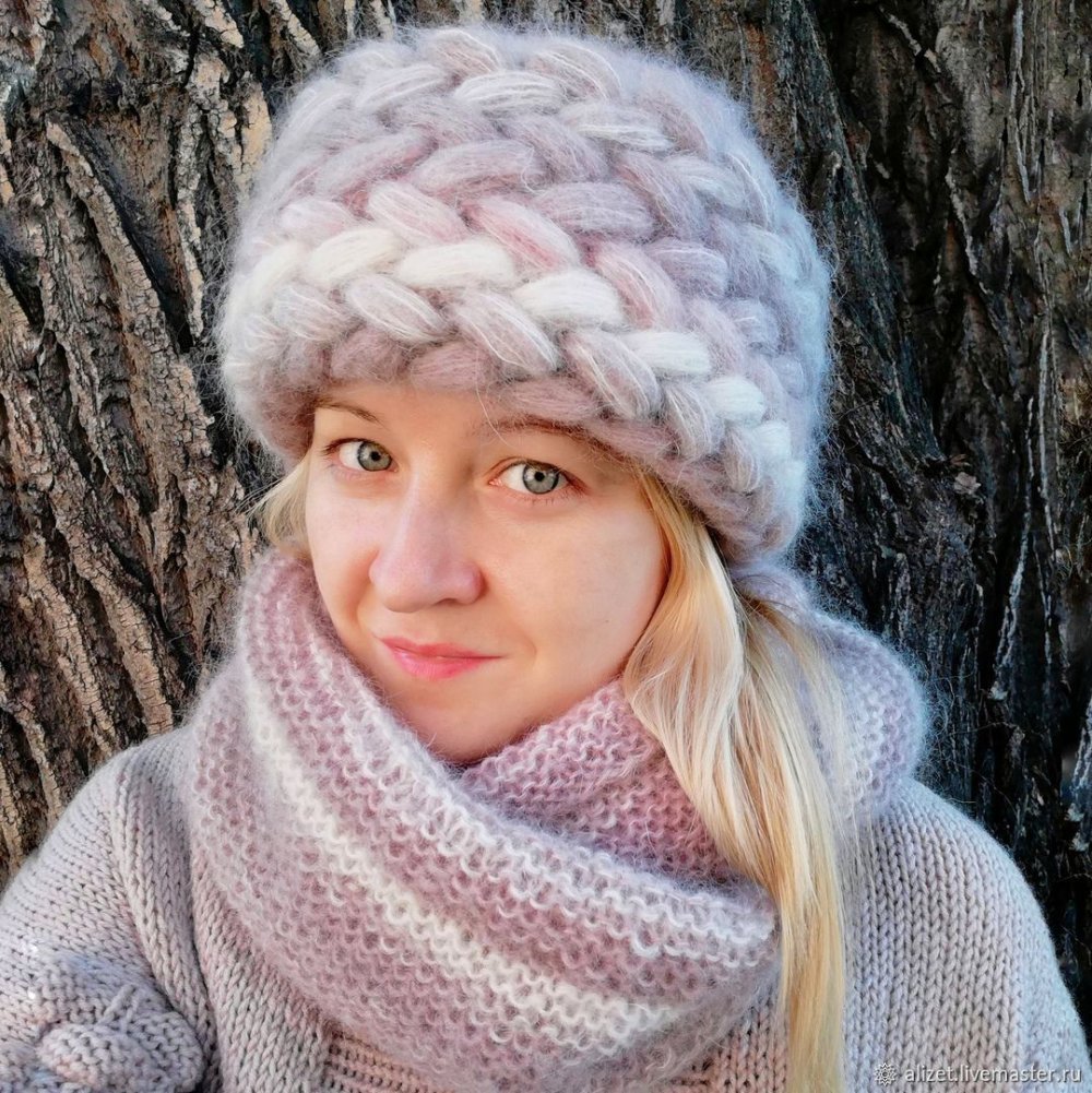 Шапка из КИД мохера Светлана Раева