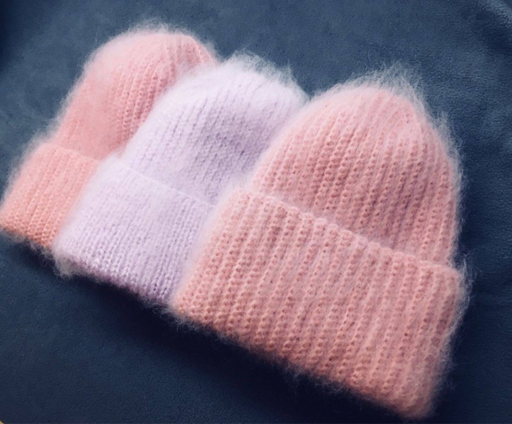 КИД мохер на шелке шапка