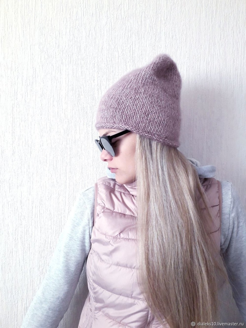 Шапка бини меланж