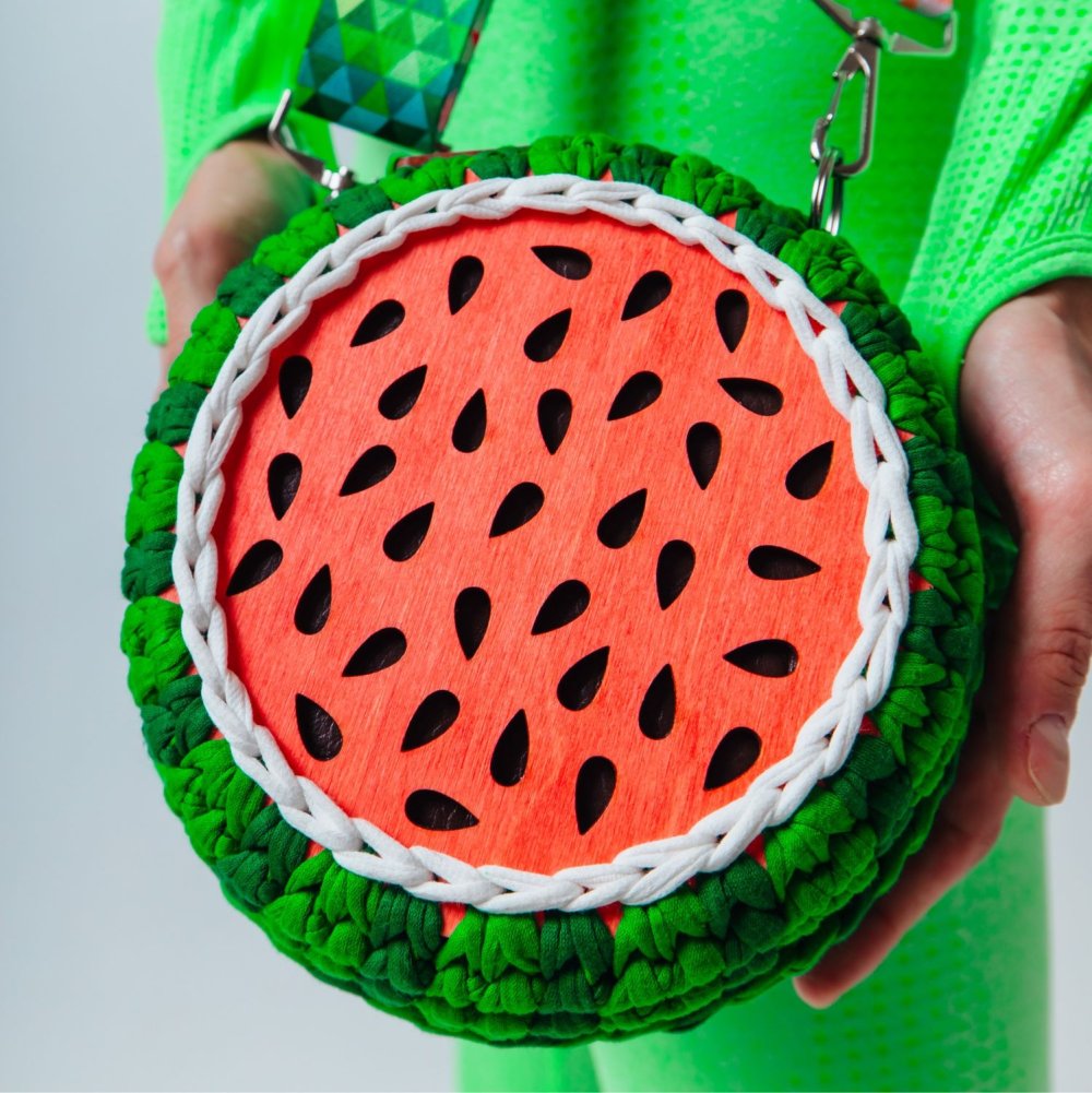 Сумочка Арбуз крючком