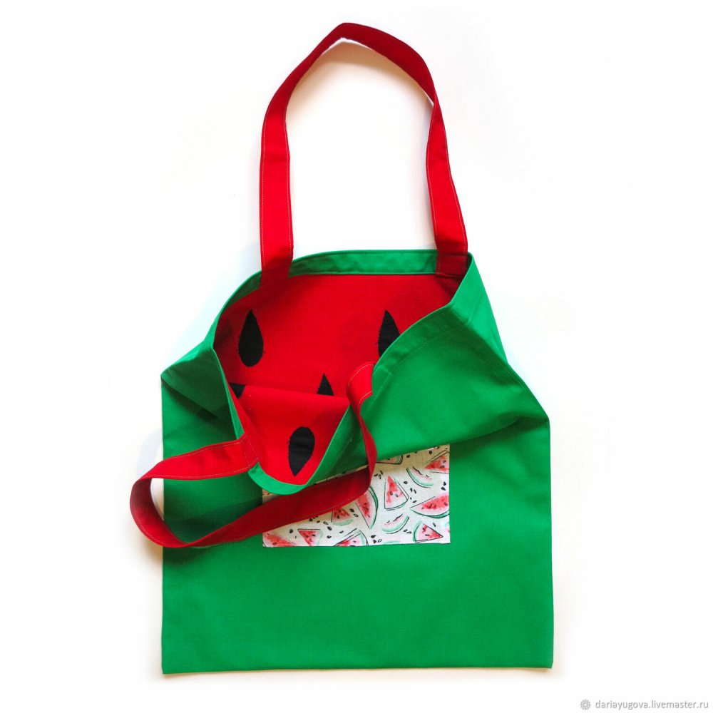 Арбузик сумка вязаная