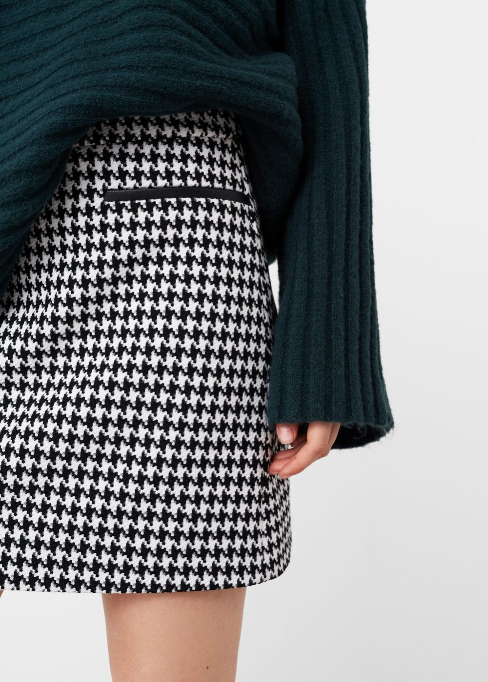 Юбка гусиная лапка Stradivarius