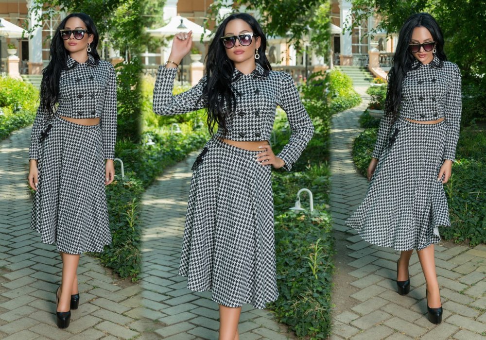 Твидовая юбка Шанель