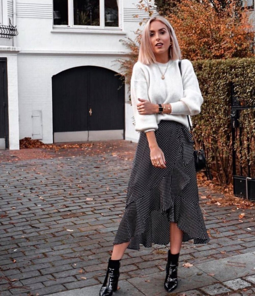 Шифоновая юбка Street Style 2020