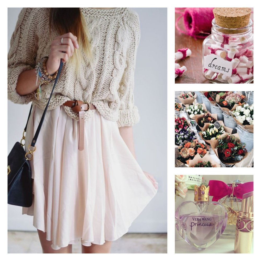 Свитер с плиссированной юбкой