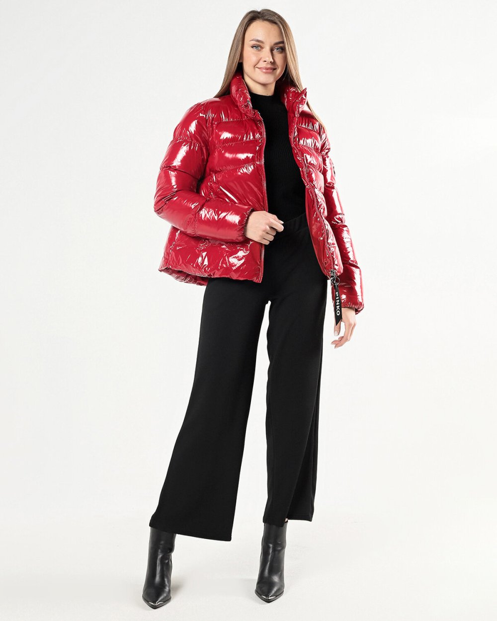 Pinko пуховик металлик