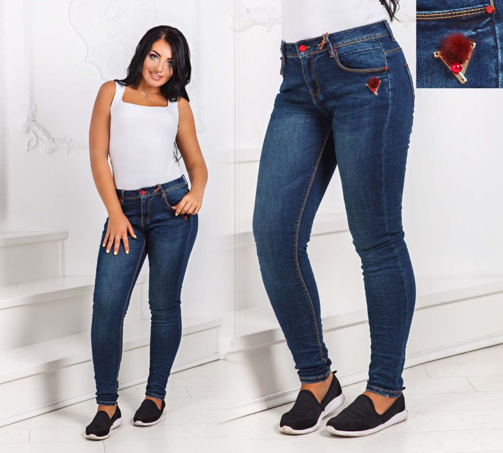 Джинсы с карманами хулиганами