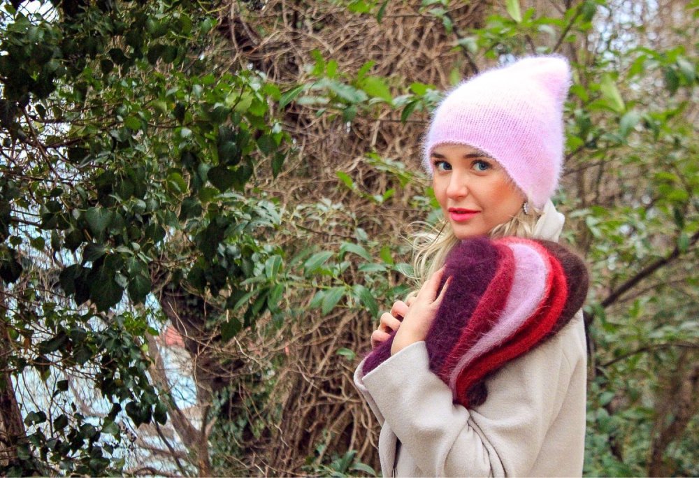 Шапка из ангоры Мондиаль