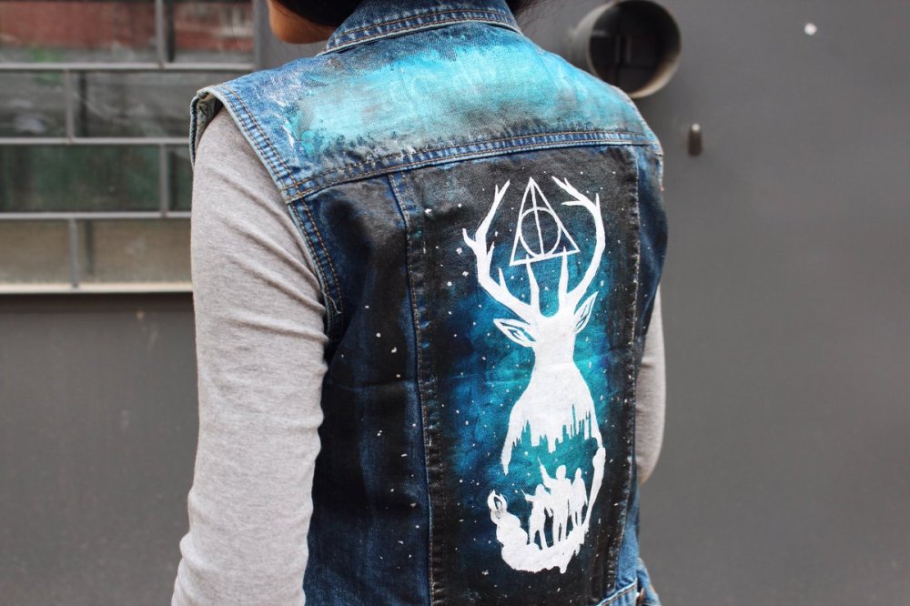 Роспись джинсовой жилетки