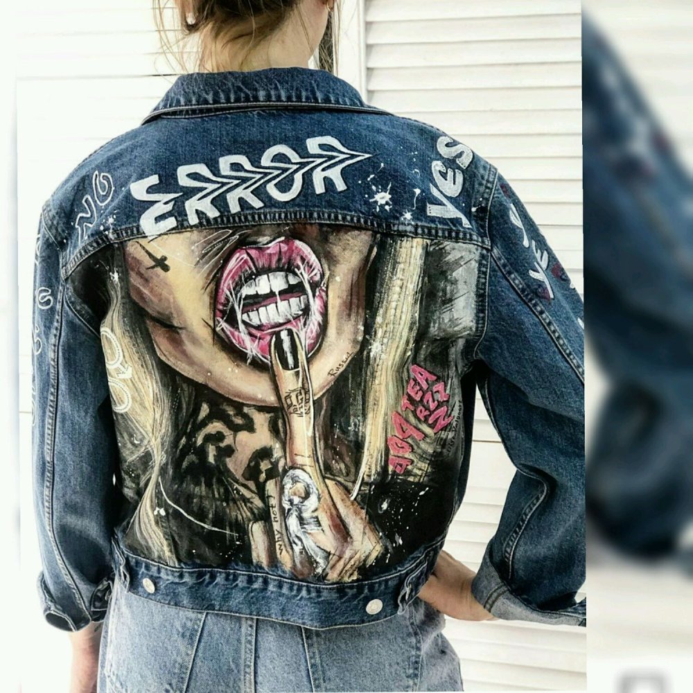 Расписные куртки джинсовки