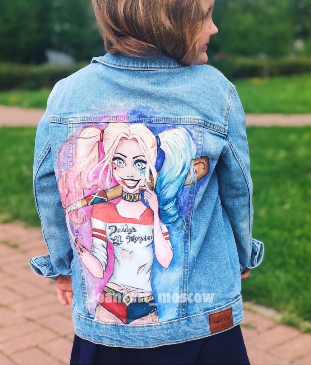 Рисование на джинсовке