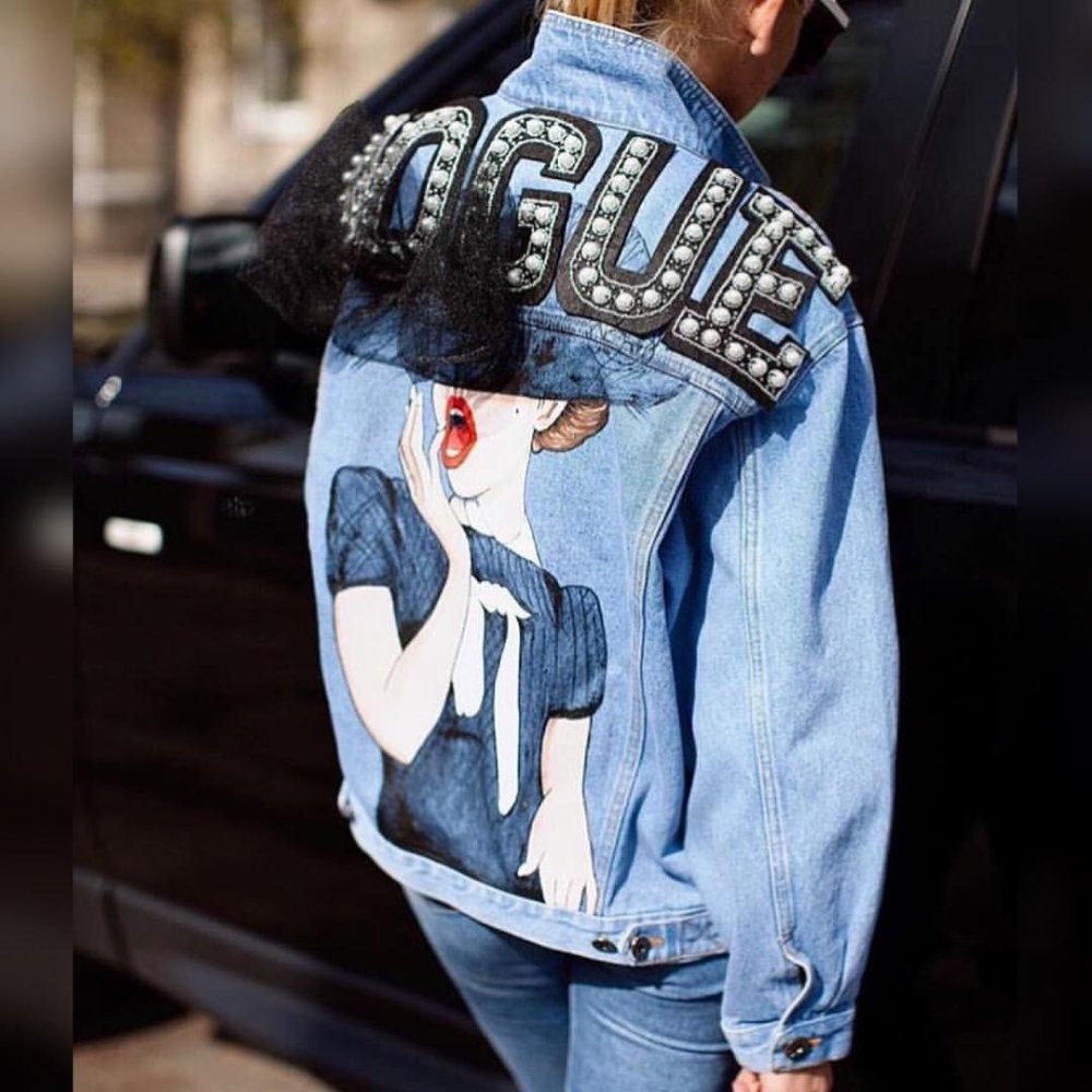 Разрисовать джинсовую куртку