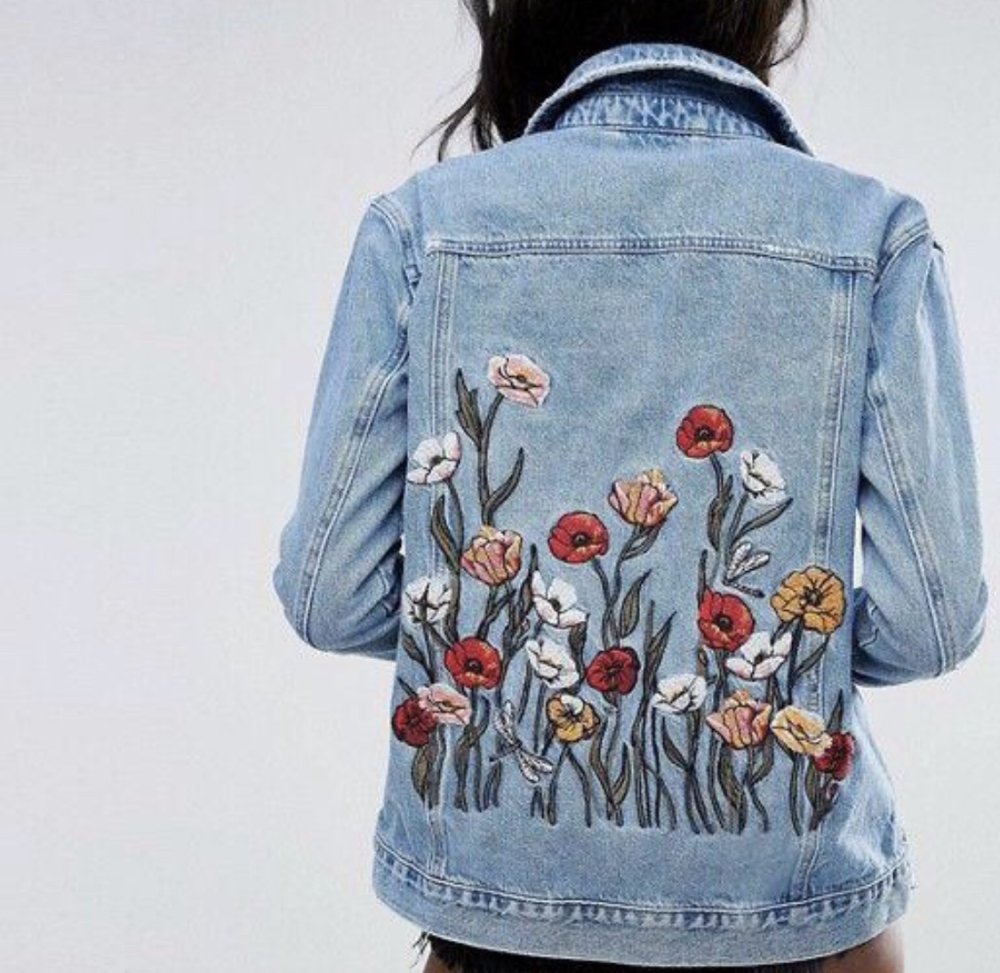 Разрисовать джинсовую куртку