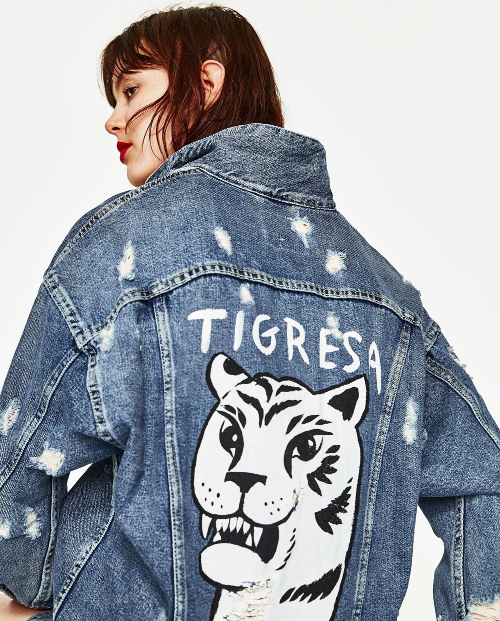 Джинсовая куртка Zara tigreca