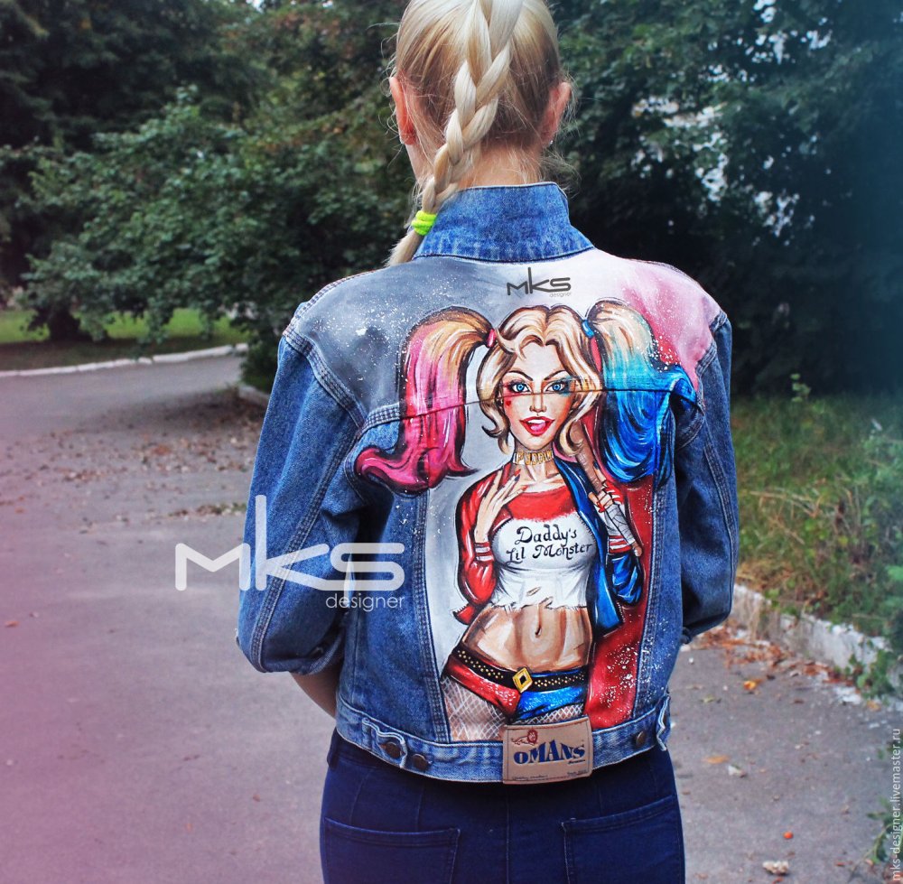Джинсовая куртка Харли Квинн