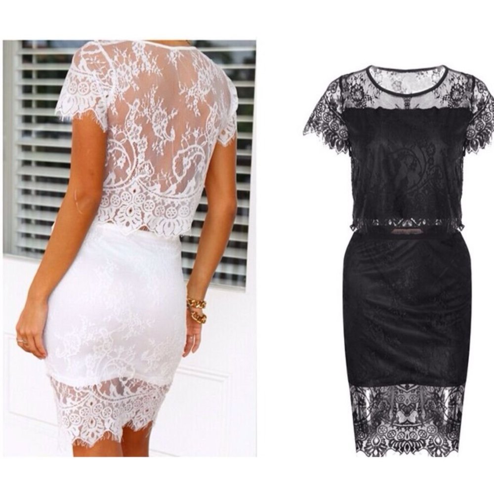 Вечерние платья с баской и кружевом