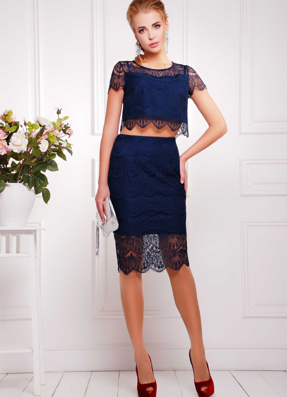 Платье из гипюра для девушки