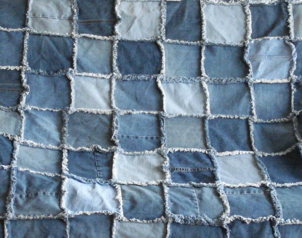 Пэчворк из джинсовых швов