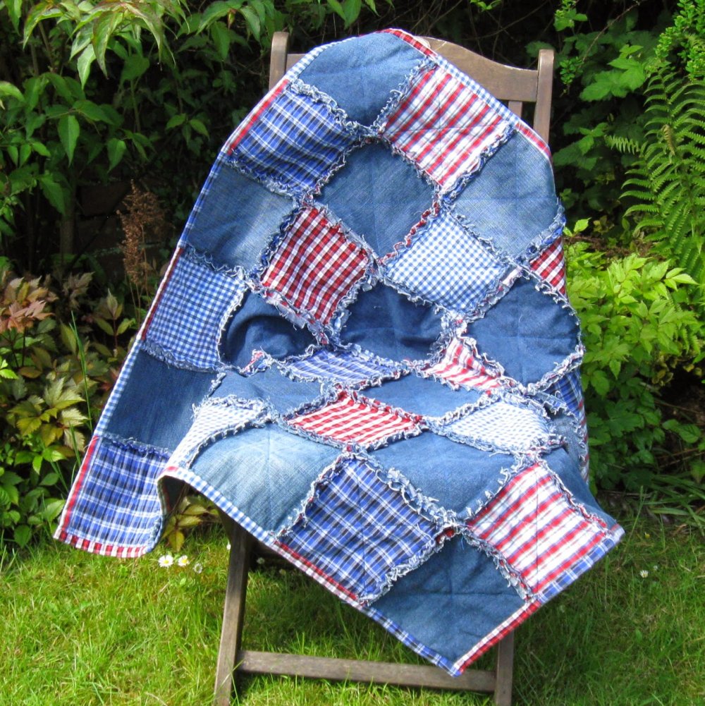Пэчворк из старых джинсов