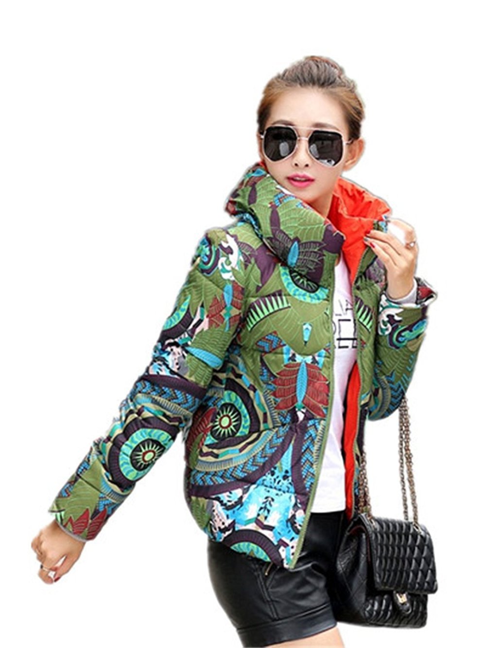 Куртка с цветами женская