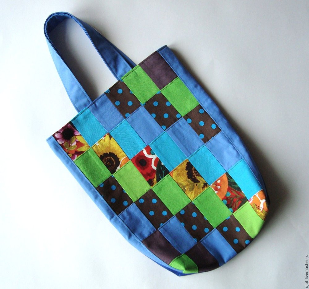 Дизайнерские сумки из лоскутков