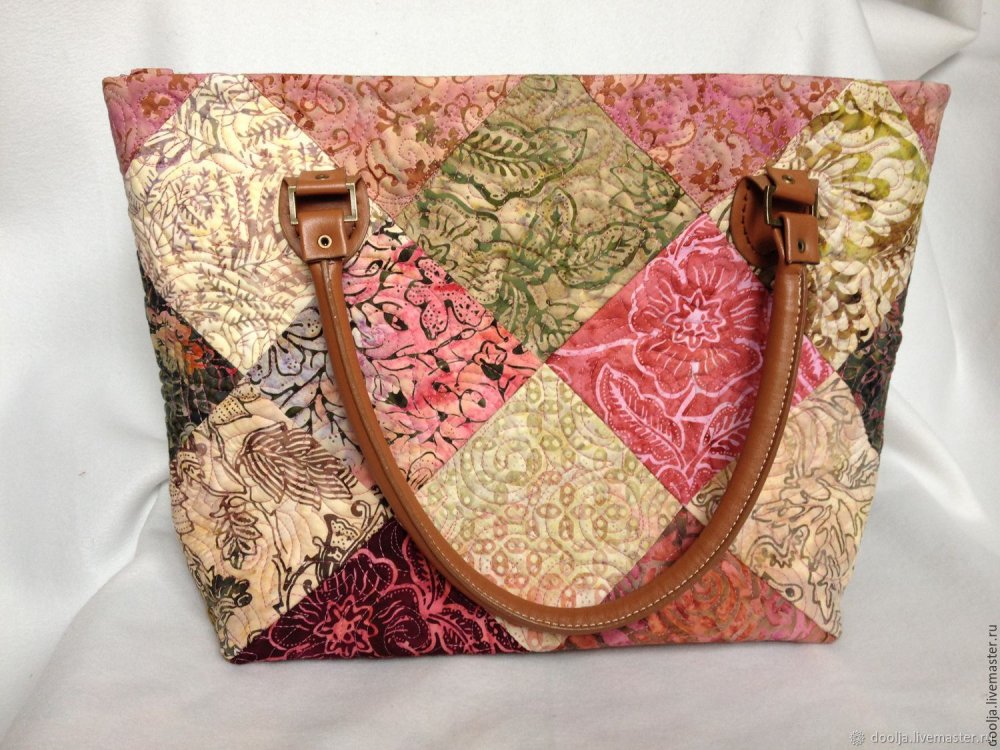 Лоскутная сумка шоппер