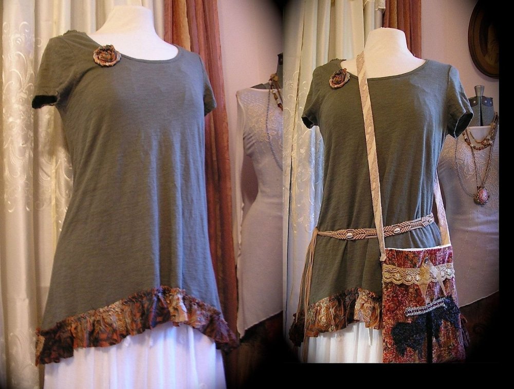 Переделка широкого платья