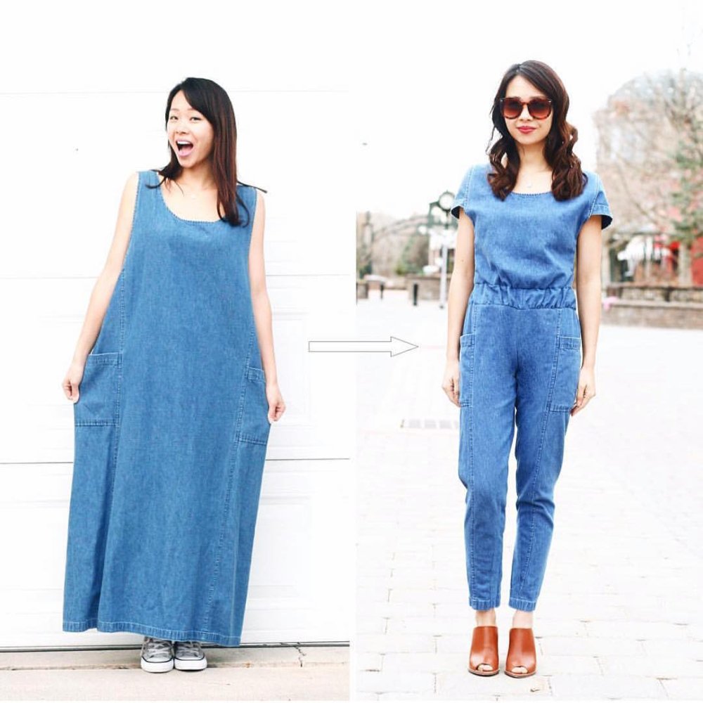 Платья переделанные из джинсов