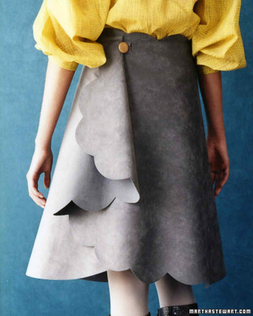 Джинсовая юбка бохо