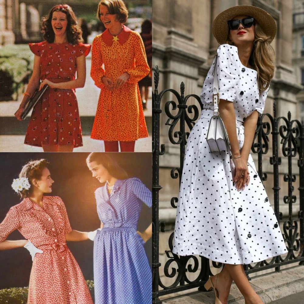 Платья в цветочек военных лет