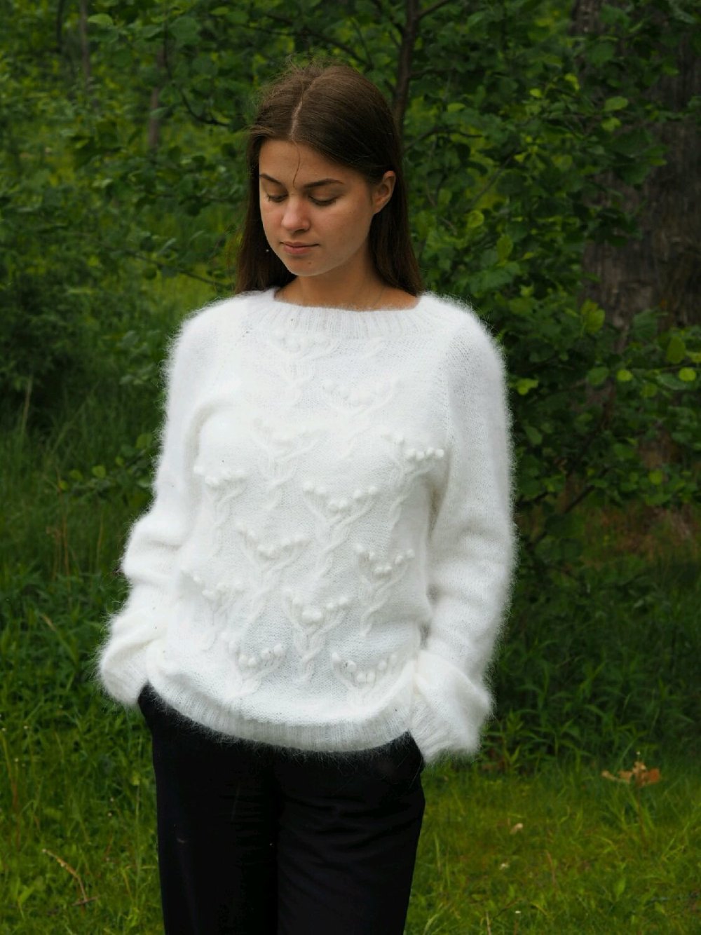 Кофта из кроличьего пуха