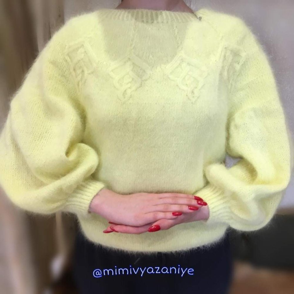 Вязаный жилет из пуха норки