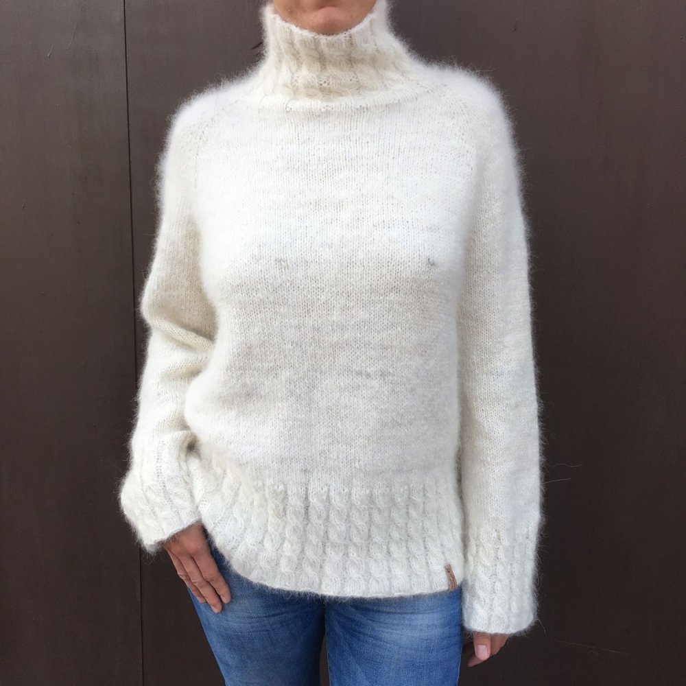 Кофта из норковой пряжи