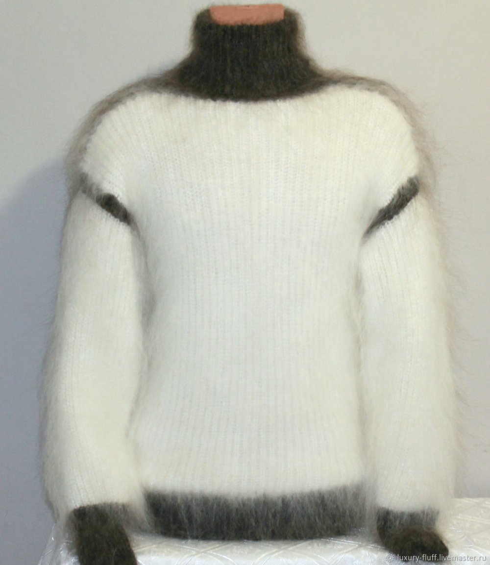 Кофта из пряжи норки