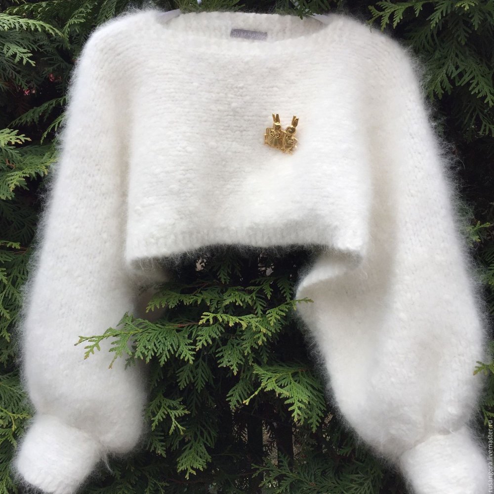 Вязаный джемпер из пуха норки