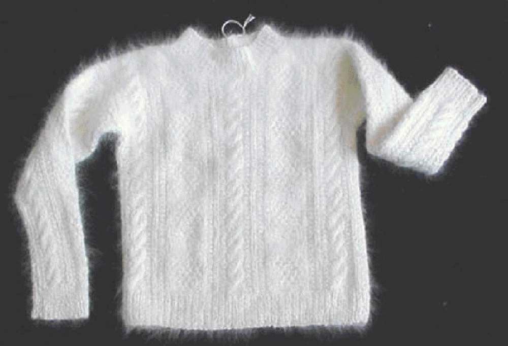 Вязаные кофты из козьего пуха