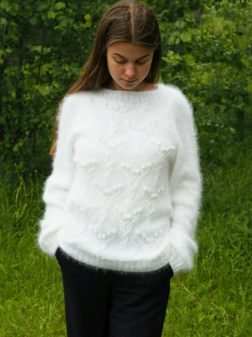 Свитер из козьей шерсти