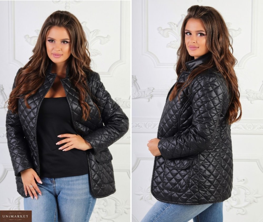 Куртка BCBG кожаная женская стеганая